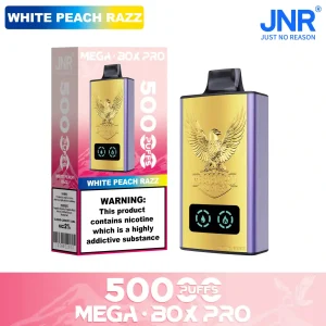 White Peach Razz-JNR Mega Box Pro 50000 Puffs Disposable Vape (25)