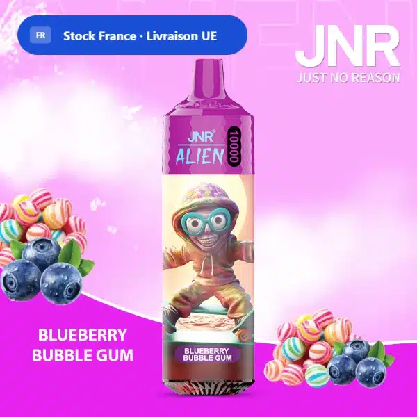 Blueberry Bubble Gum – JNR Alien 10000 | 10K Puffs Disposable Vape