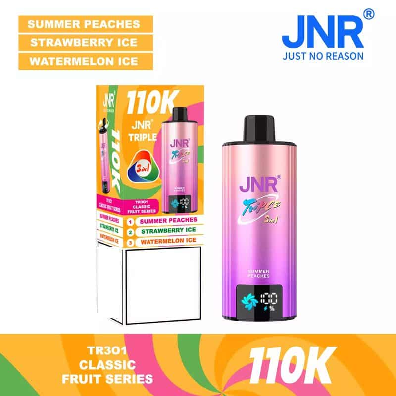 JNR Triple 110K – Raspberry Orange + Blueberry Sour Raspberry + JNR Red Punch